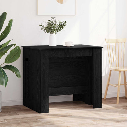 Eettafel 240 x 85 x 75 cm Bewerkt hout Zwart eiken Rechthoekig