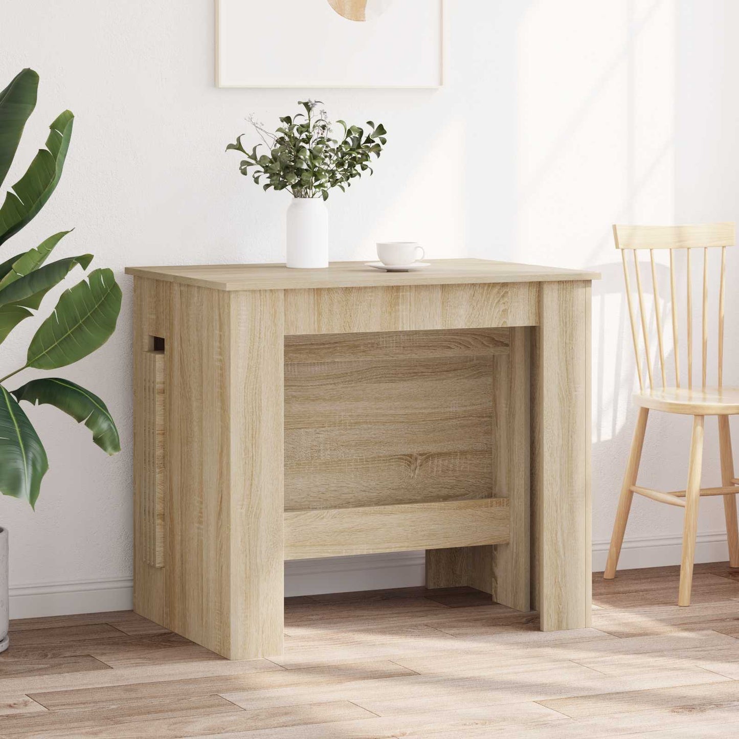 Eettafel 240 x 85 x 75 cm Bewerkt hout Sonoma Eiken Rechthoekig