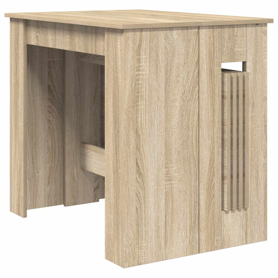 Eettafel 240 x 85 x 75 cm Bewerkt hout Sonoma Eiken Rechthoekig