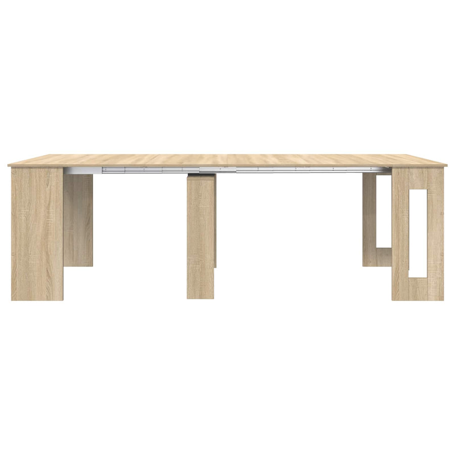 Eettafel 240 x 85 x 75 cm Bewerkt hout Sonoma Eiken Rechthoekig