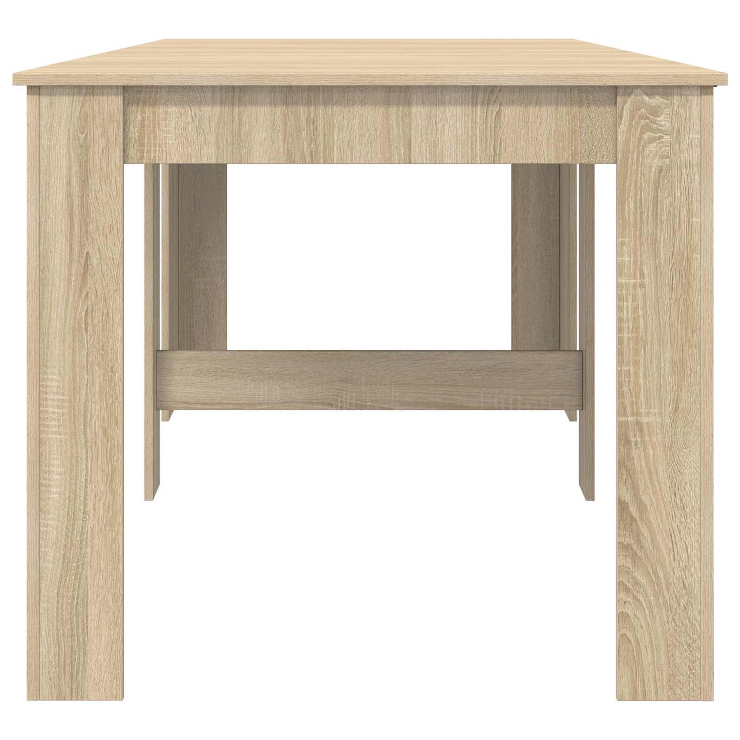 Eettafel 240 x 85 x 75 cm Bewerkt hout Sonoma Eiken Rechthoekig