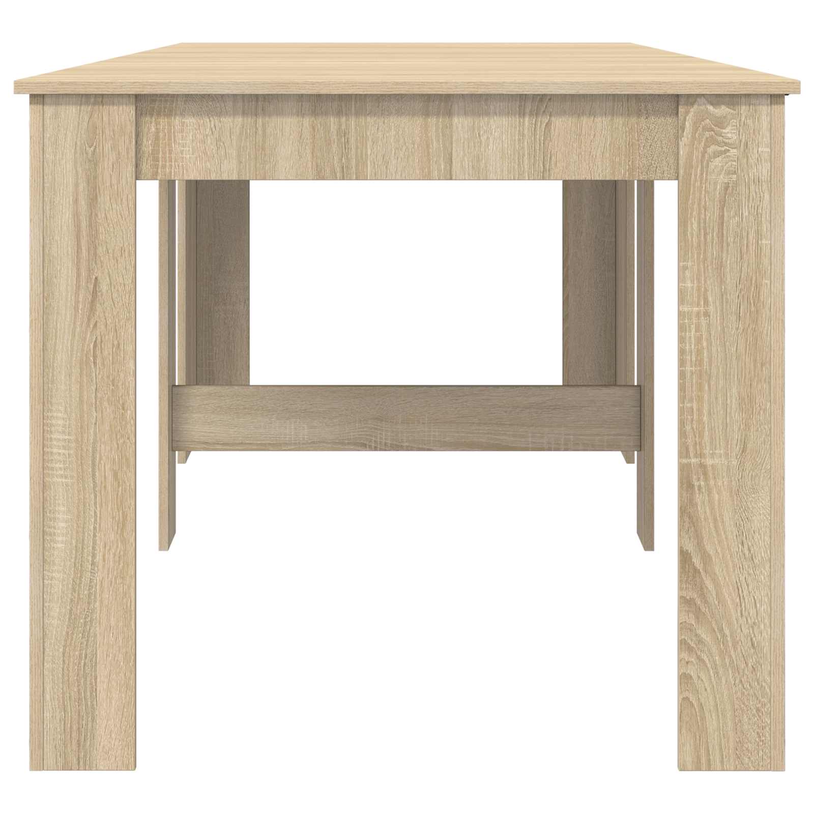 Eettafel 240 x 85 x 75 cm Bewerkt hout Sonoma Eiken Rechthoekig