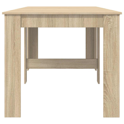 Eettafel 240 x 85 x 75 cm Bewerkt hout Sonoma Eiken Rechthoekig