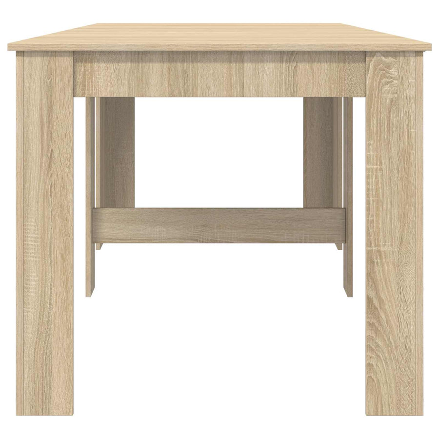 Eettafel 240 x 85 x 75 cm Bewerkt hout Sonoma Eiken Rechthoekig