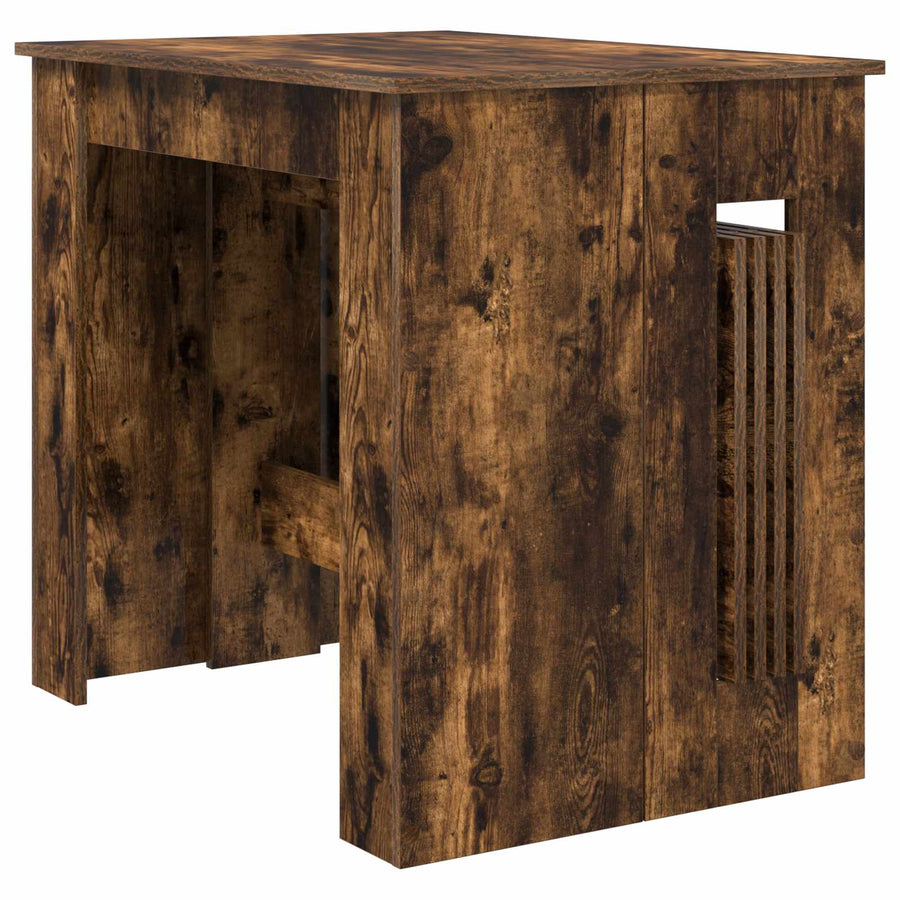 Eettafel 240 x 85 x 75 cm Bewerkt hout Gerookt eiken