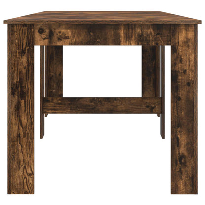 Eettafel 240 x 85 x 75 cm Bewerkt hout Gerookt eiken