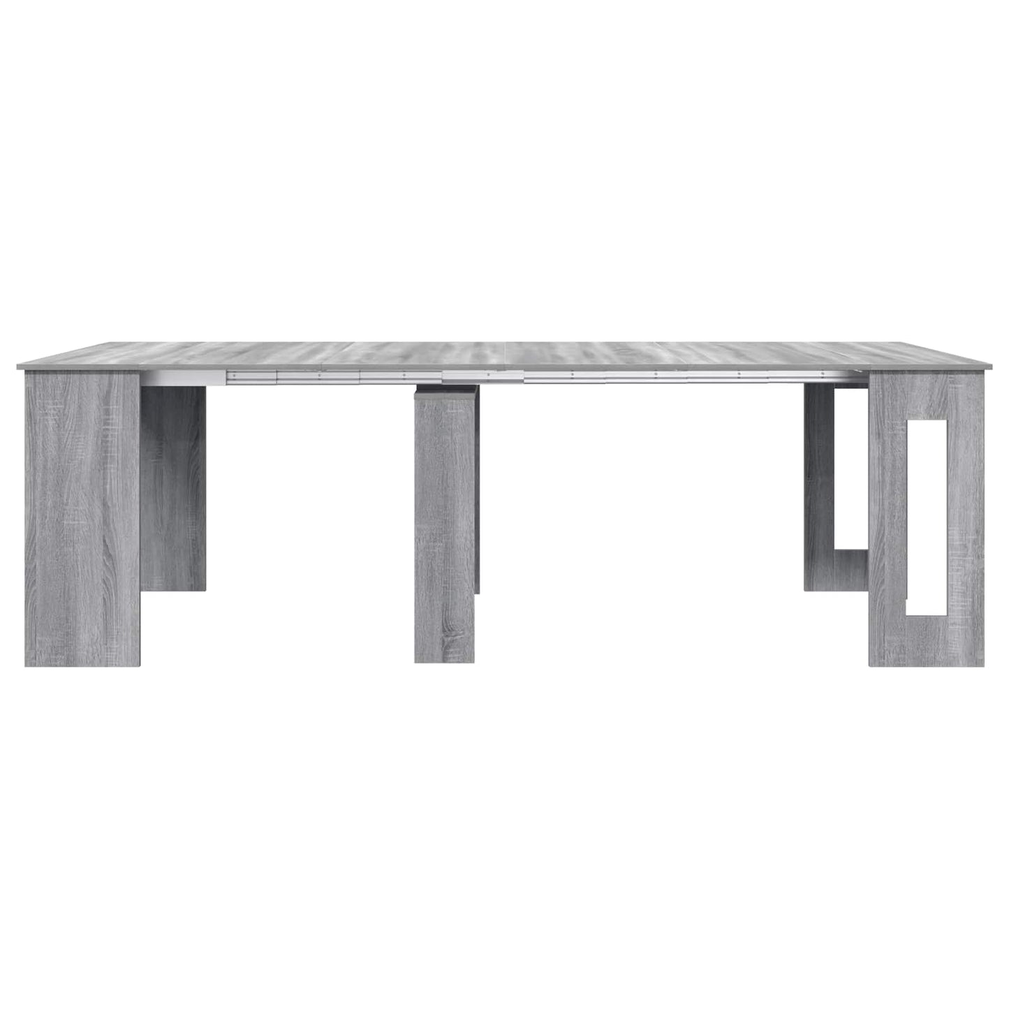 Eettafel 240 x 85 x 75 cm Bewerkt hout Grijs Sonoma Rechthoekig