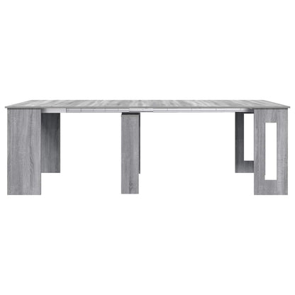 Eettafel 240 x 85 x 75 cm Bewerkt hout Grijs Sonoma Rechthoekig