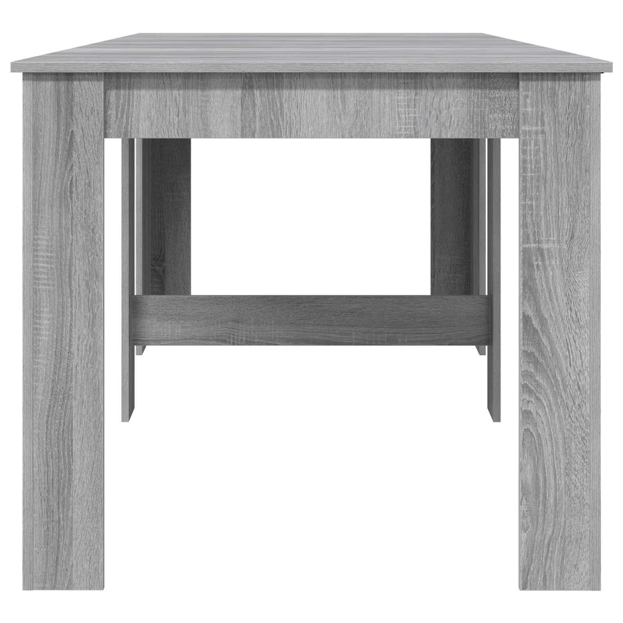 Eettafel 240 x 85 x 75 cm Bewerkt hout Grijs Sonoma Rechthoekig
