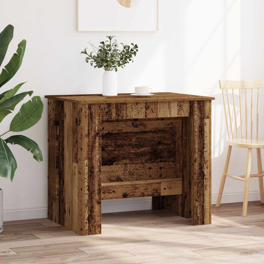 Eettafel 240 x 85 x 75 cm Bewerkt hout Oud hout Rechthoekig