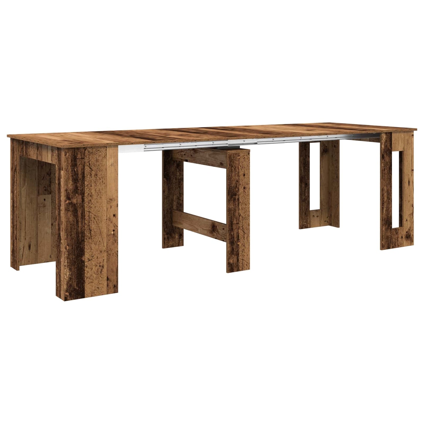 Eettafel 240 x 85 x 75 cm Bewerkt hout Oud hout Rechthoekig