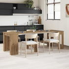 Eettafel 240x85x75 cm artisanaal eiken