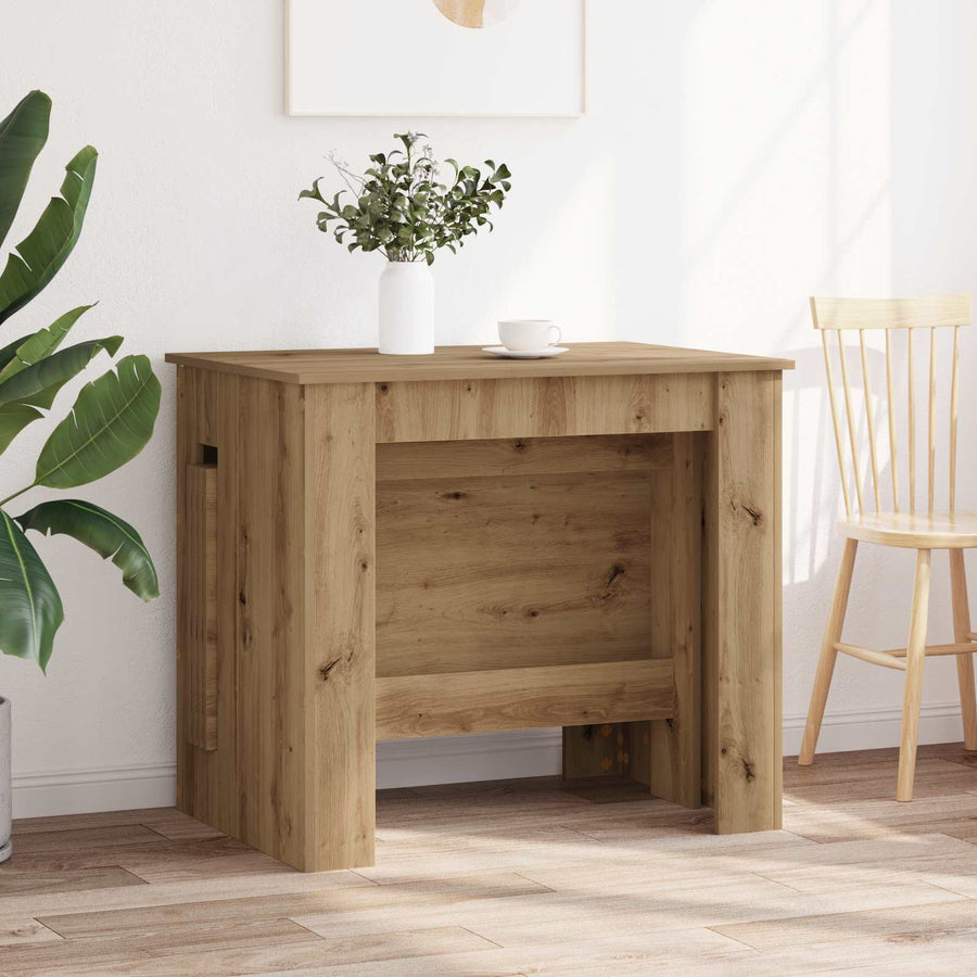 Eettafel 240 x 85 x 75 cm Bewerkt hout Artisanaal eiken