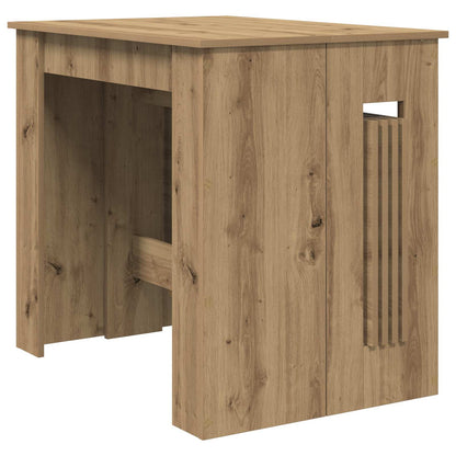 Eettafel 240 x 85 x 75 cm Bewerkt hout Artisanaal eiken