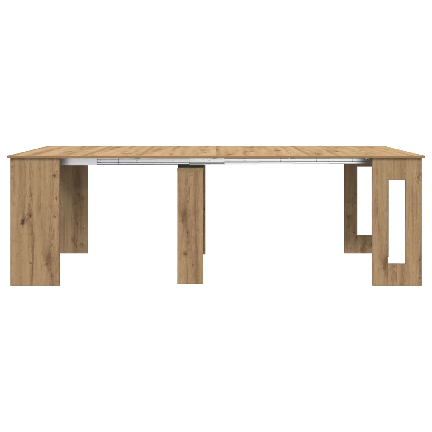 Eettafel 240 x 85 x 75 cm Bewerkt hout Artisanaal eiken
