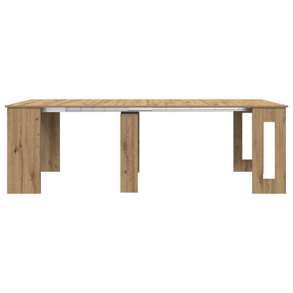 Eettafel 240 x 85 x 75 cm Bewerkt hout Artisanaal eiken