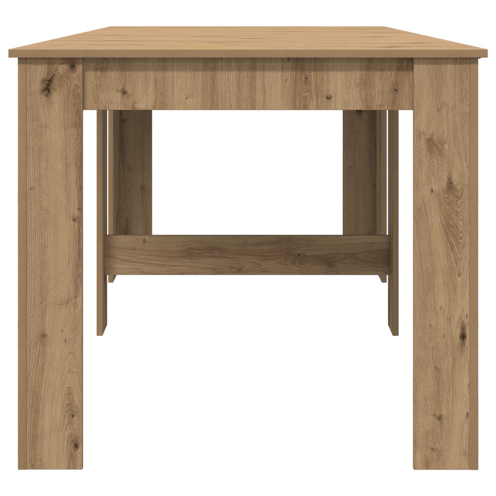 Eettafel 240 x 85 x 75 cm Bewerkt hout Artisanaal eiken