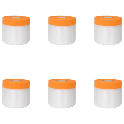 Stofblad met Plakband 6 pcs Doorzichtig 55 x 3300 cm HDPE