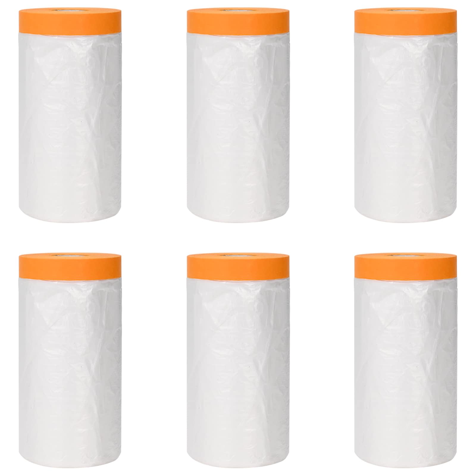 Stofblad met Plakband 6 pcs Doorzichtig 110 x 3300 cm HDPE