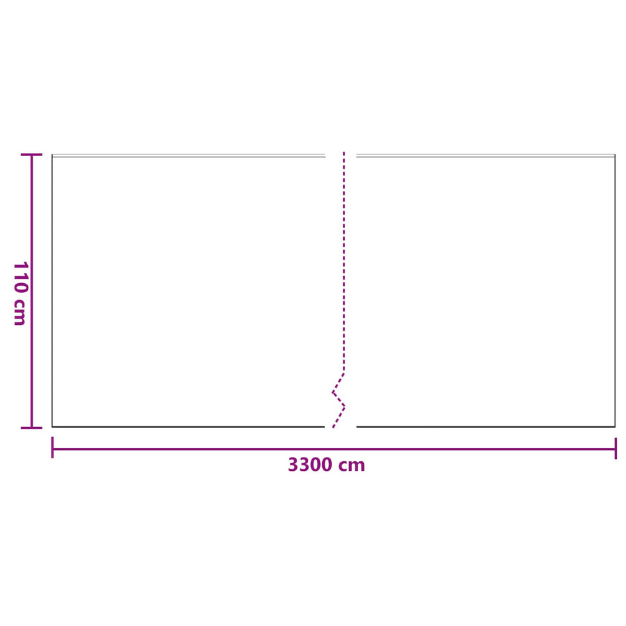 Stofblad met Plakband 6 pcs Doorzichtig 110 x 3300 cm HDPE