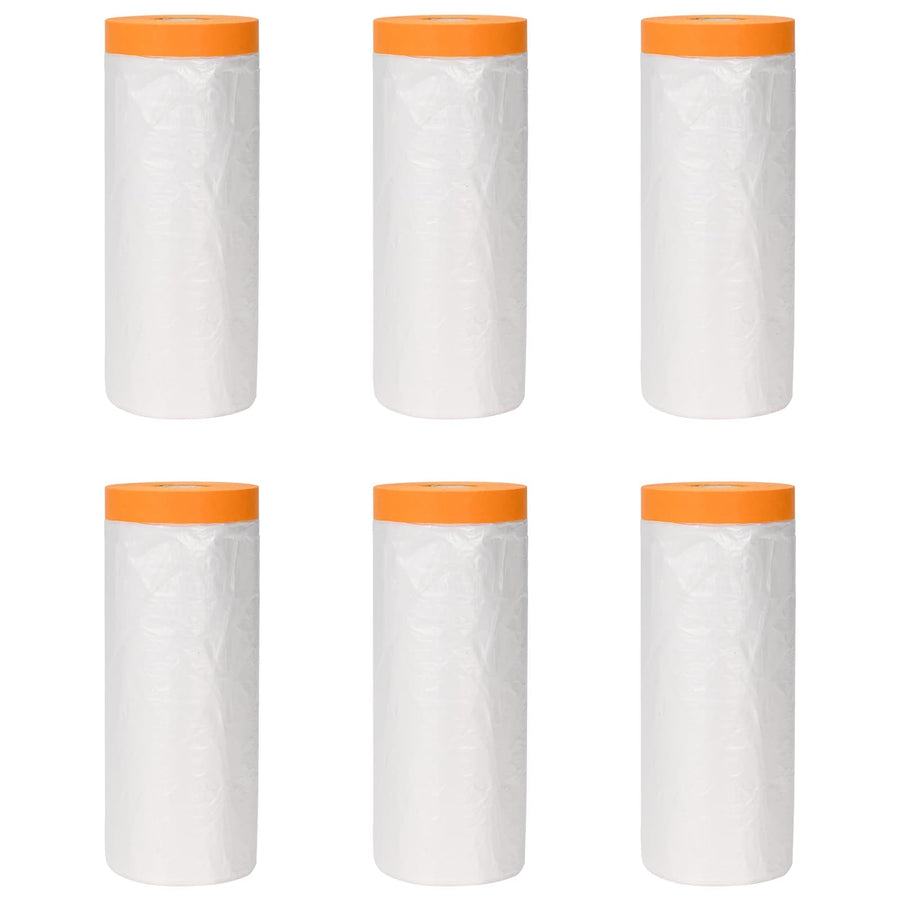 Stofblad met Plakband 6 pcs Doorzichtig 270 x 1600 cm HDPE
