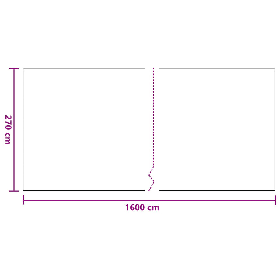Stofblad met Plakband 6 pcs Doorzichtig 270 x 1600 cm HDPE