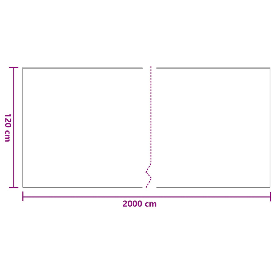 Stofblad met Plakband 12 pcs Doorzichtig 210 x 2000 cm HDPE
