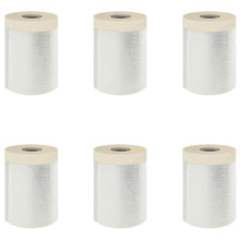 Stofdoek met plakband 6 pcs Doorzichtig 55 x 3300 cm HDPE