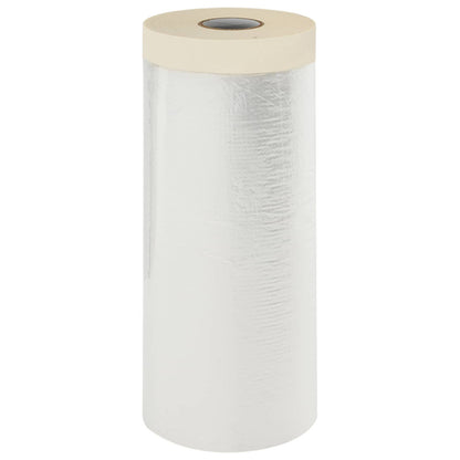 Stofdoek met plakband 12 pcs Doorzichtig 140 x 3300 cm HDPE