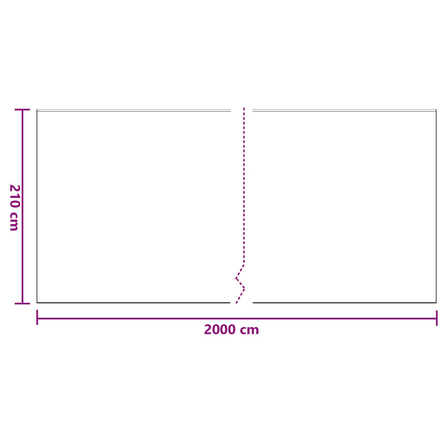 Stofdoek met plakband 12 pcs Doorzichtig 210 x 2000 cm HDPE