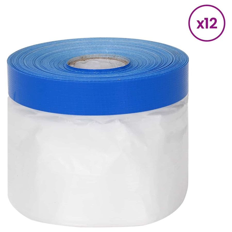 Maskeringfilm met plakband Transparant en Blauw