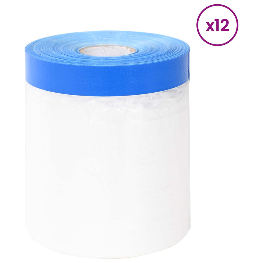 Maskeringfilm met plakband Transparant en Blauw