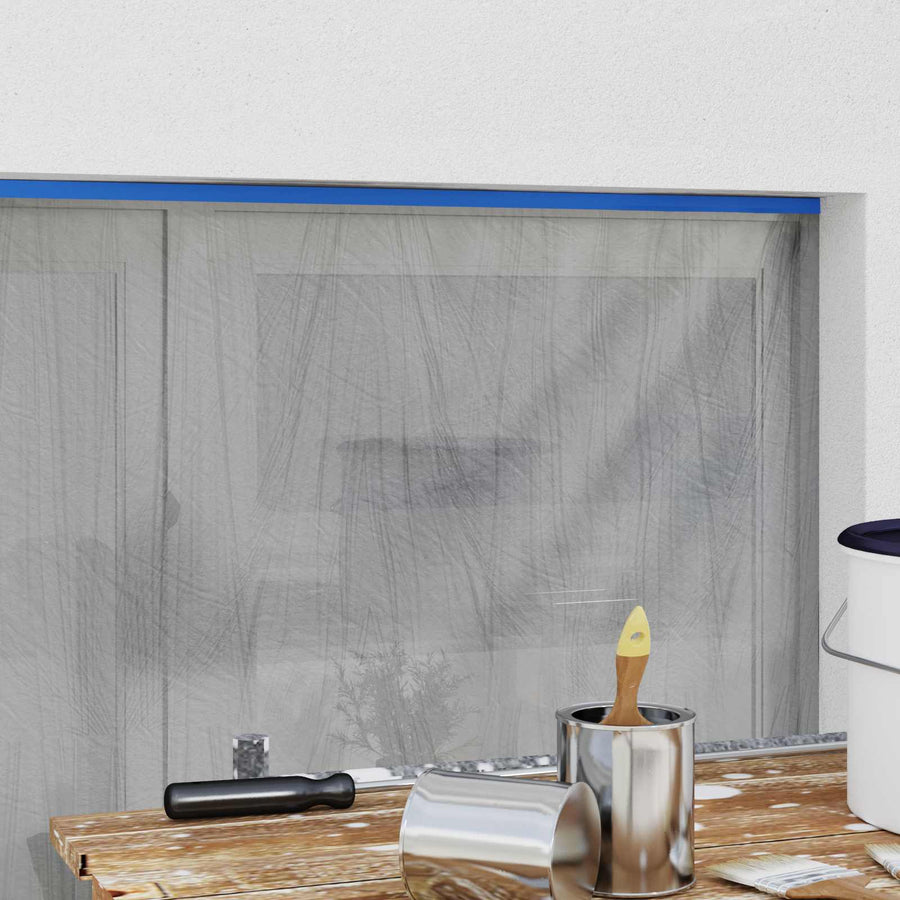 Maskeringfilm met plakband Transparant en Blauw