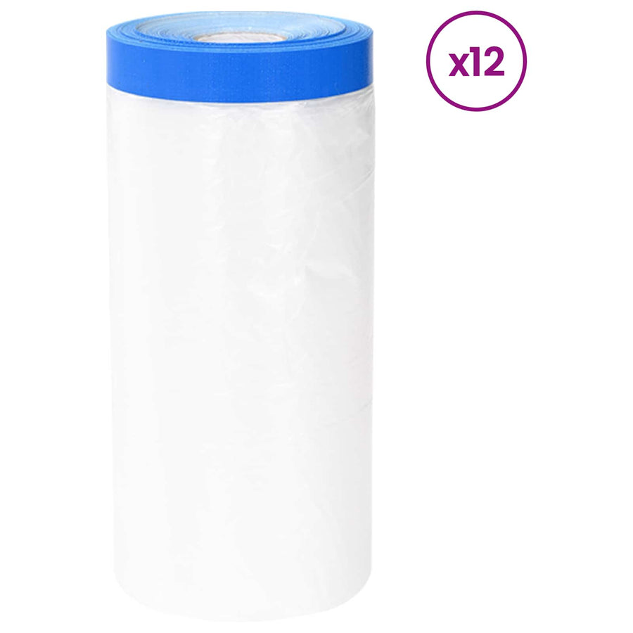 Maskeringfilm met plakband Transparant en Blauw