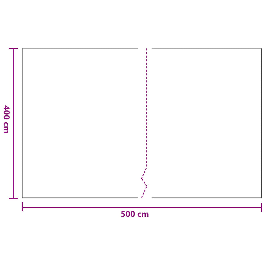 Stof Sheet 12 pcs Doorzichtig 400 x 500 cm HDPE