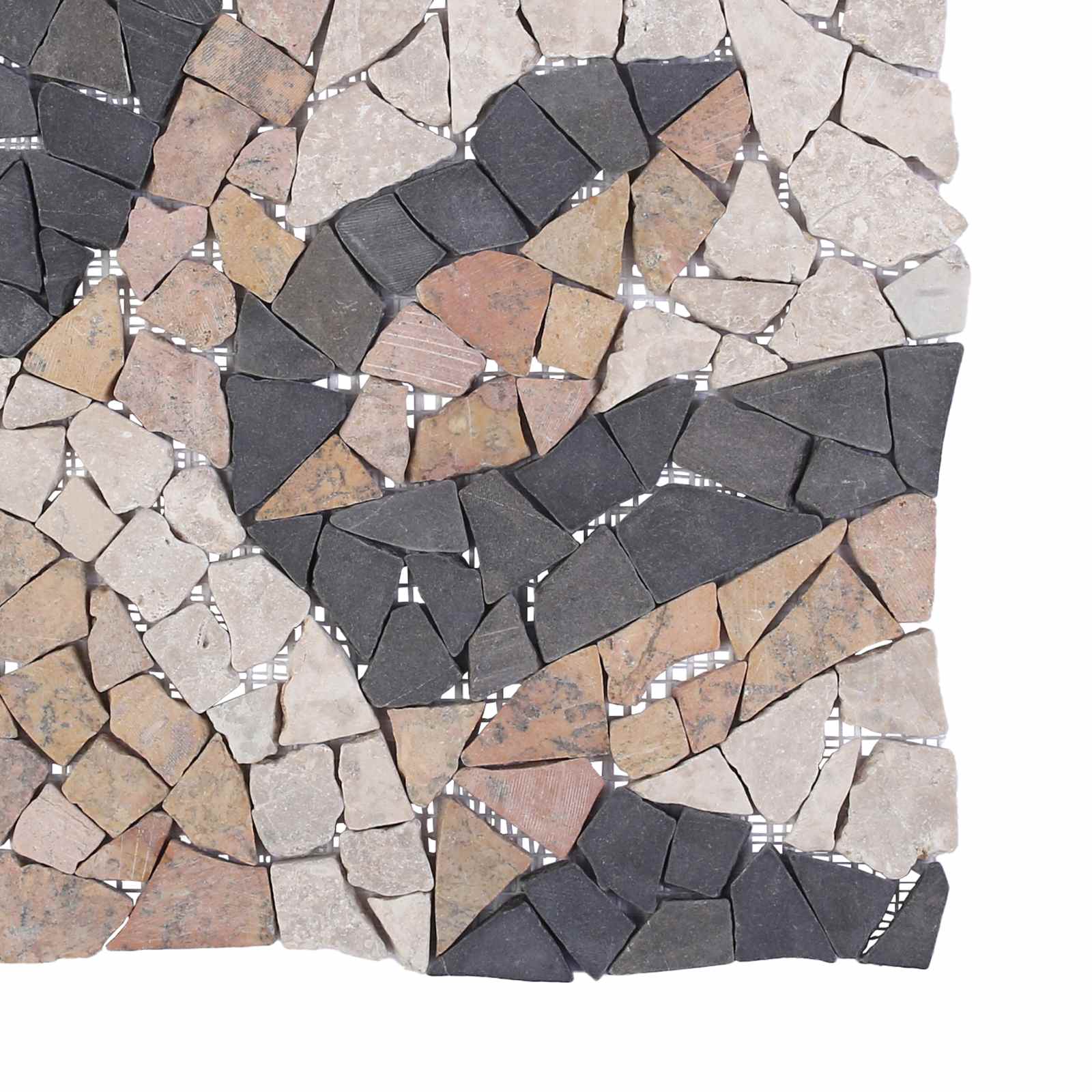 Mozaïektegels Zonnepatroon veelkleurig 120 x 120 cm Marmer