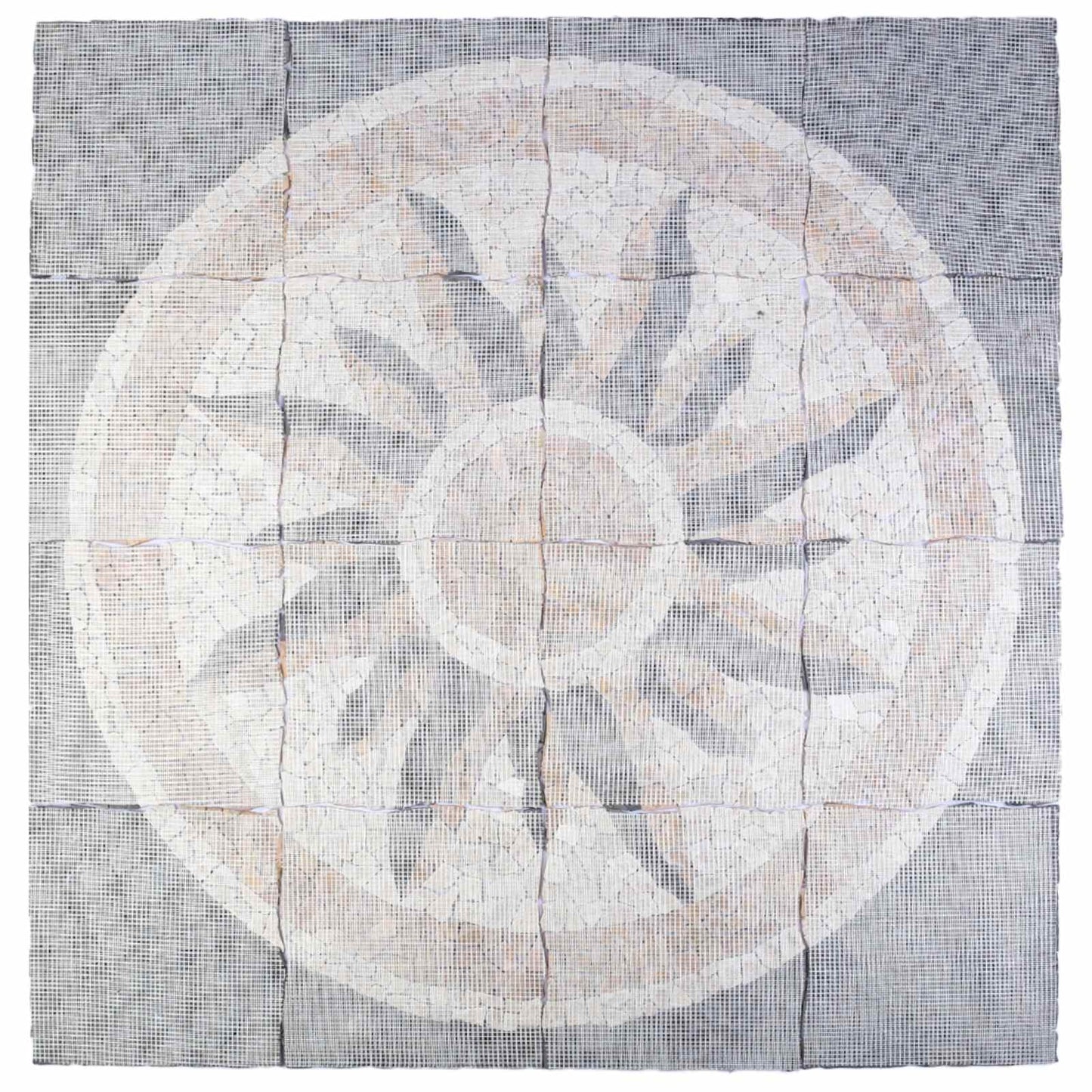 Mozaïektegels Zonnepatroon veelkleurig 120 x 120 cm Marmer