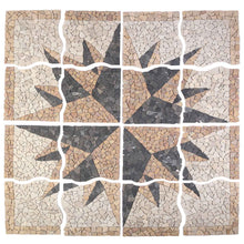 Mosaic Tiles Wind Pattern Meerkleurig 120 x 120 cm Marmer