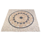 Mosaic Tiles Zonnebloem Patroon Meerkleurig 120 x 120 cm Marmer