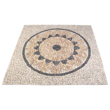 Mosaic Tiles Zonnebloem Patroon Meerkleurig 120 x 120 cm Marmer