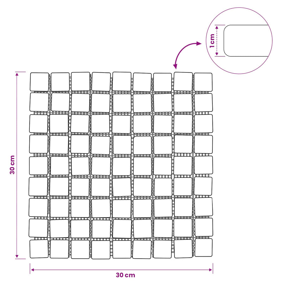 Mozaïek Tegels Crèmekleurig 30 x 30 cm Marmer