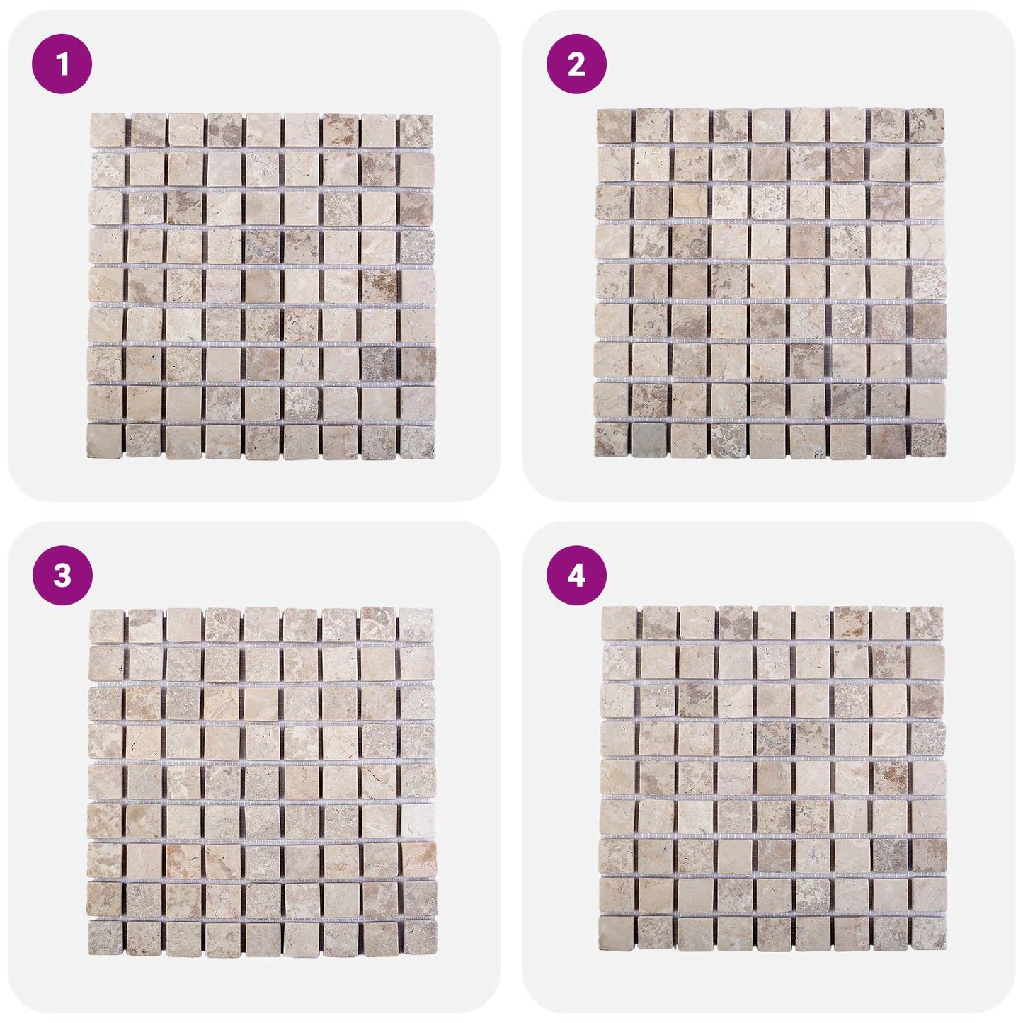 Mozaïek Tegels Crèmekleurig 30 x 30 cm Marmer