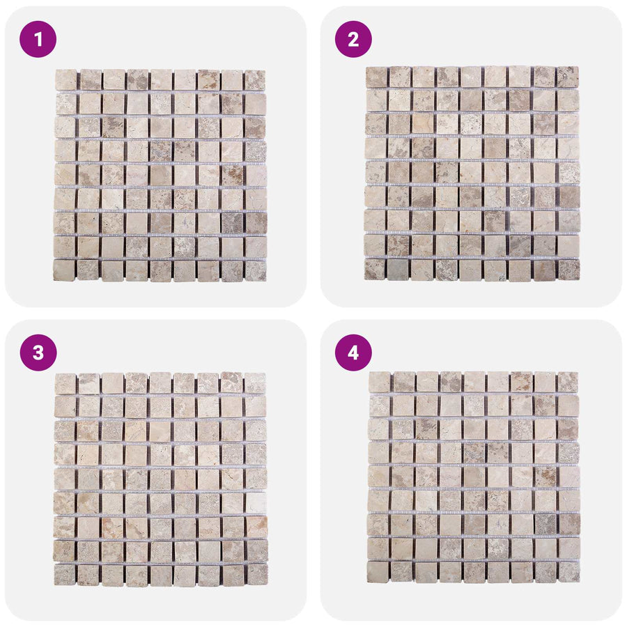 Mozaïek Tegels Crèmekleurig 30 x 30 cm Marmer