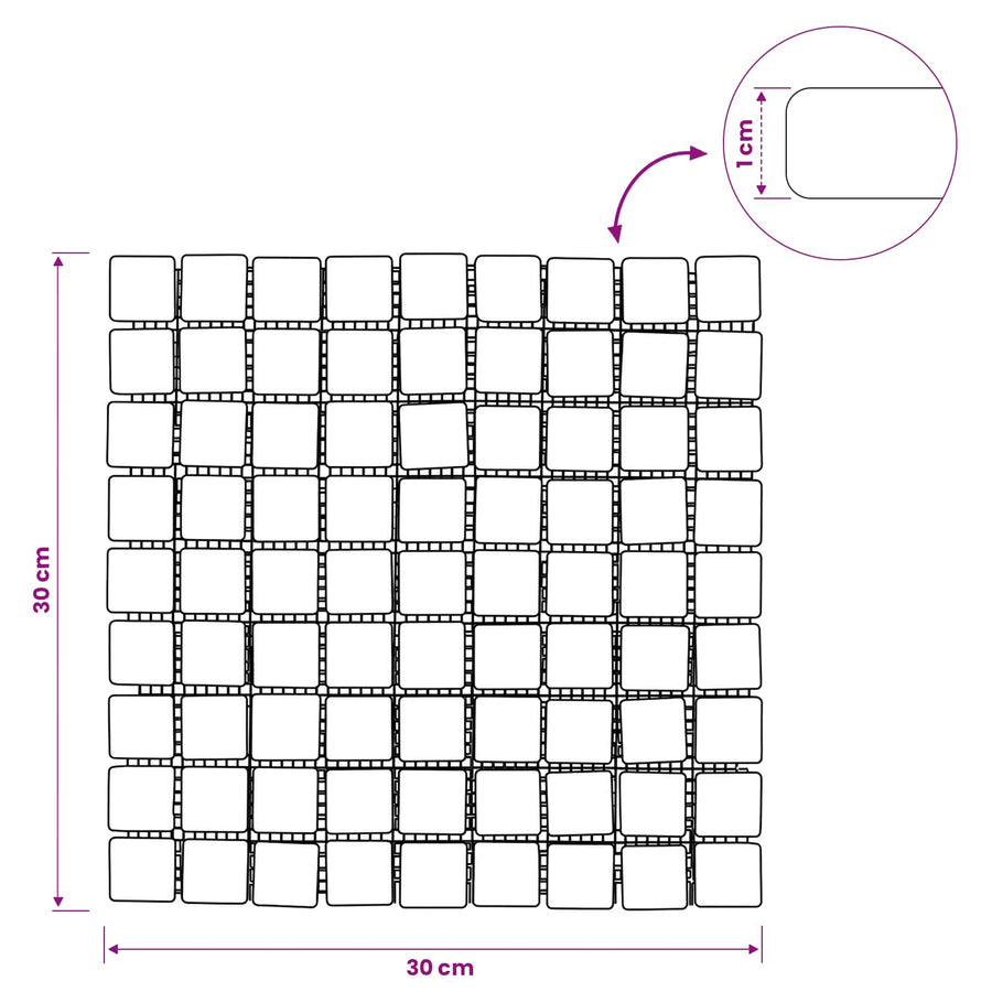 Mozaïek Tegels Grijs 30 x 30 cm Marmer