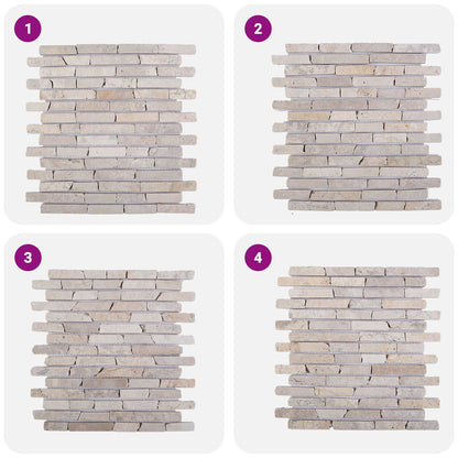 Mozaïek Tegels Crèmekleurig 30 x 30 cm Marmer