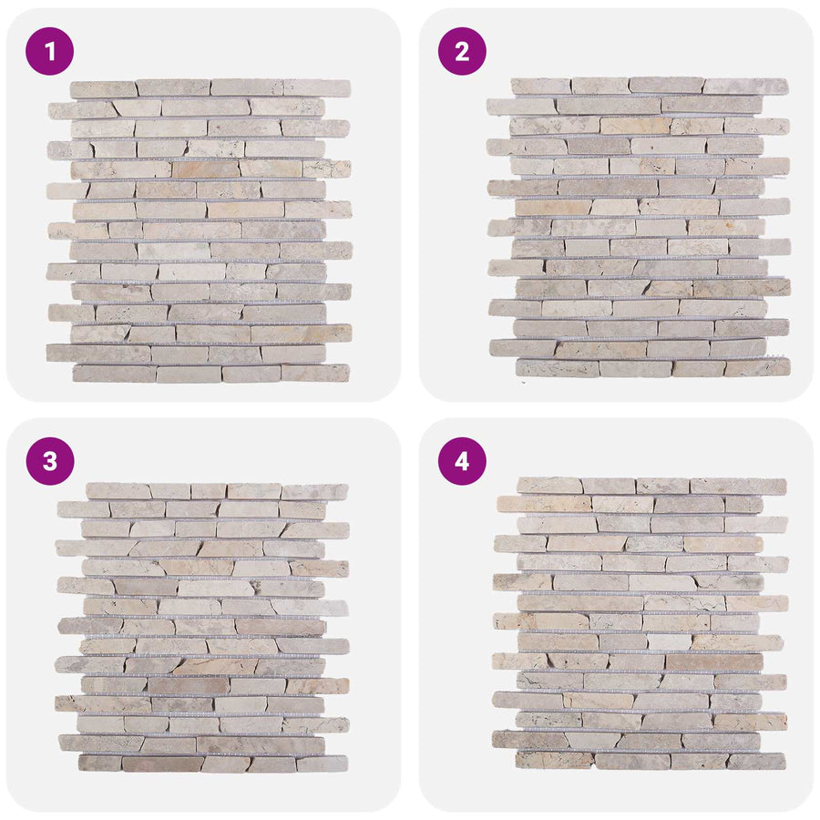 Mozaïek Tegels Crèmekleurig 30 x 30 cm Marmer