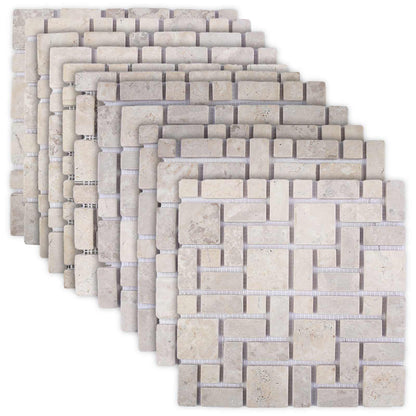 Mozaïek Tegels Crèmekleurig 30 x 30 cm Marmer