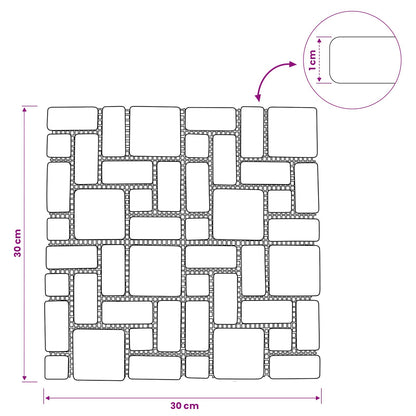 Mozaïek Tegels Grijs 30 x 30 cm Marmer