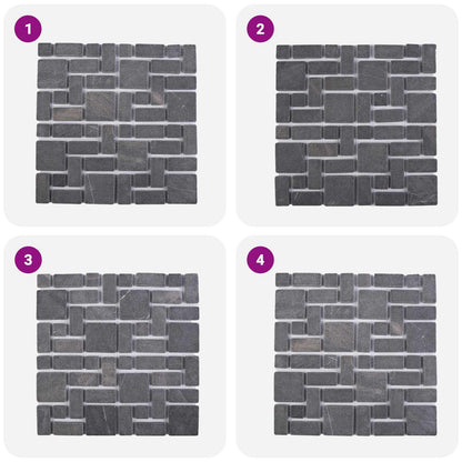 Mozaïek Tegels Grijs 30 x 30 cm Marmer