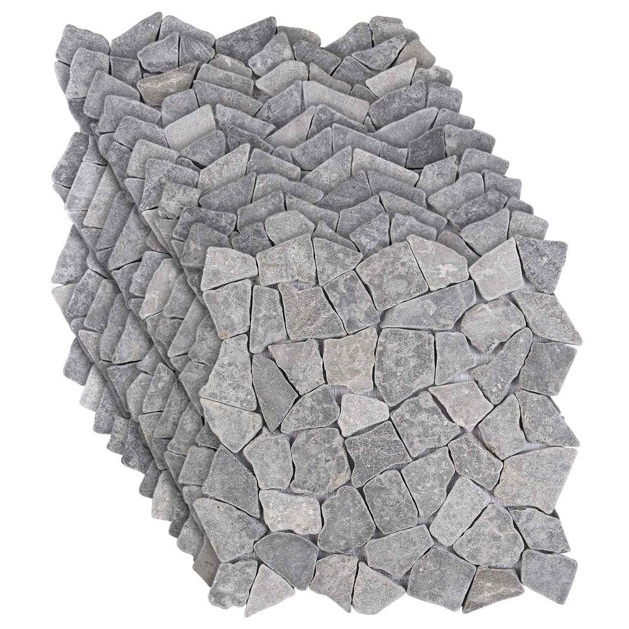 Mozaïek Tegels Lichtgrijs 30 x 30 cm Marmer